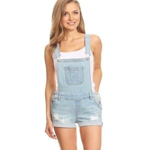 Blue Jean Short Overalls!